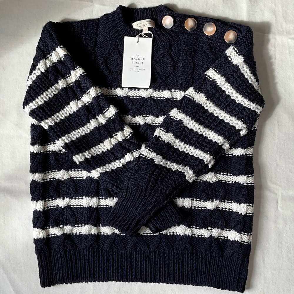 New! Sezane James Jumper, small, NWT - Picture 5 of 10